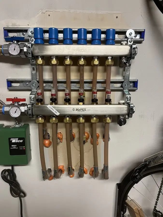 Plumber performing Gas Line Installation at a residential property in Northlake